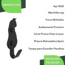 Ver imagem 3 de Gancho De Parede Decorativo Pendurador De Bolsa Roupa G.P