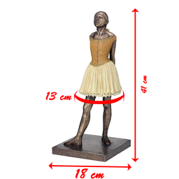 Estátua Bailarina Decorativa Resina Escultura Elegante 41cm - 6