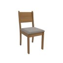 Ver imagem 5 de Conjunto para Sala de Jantar Mesa com 6 Cadeiras Melina Marrom/Canela/Gelo