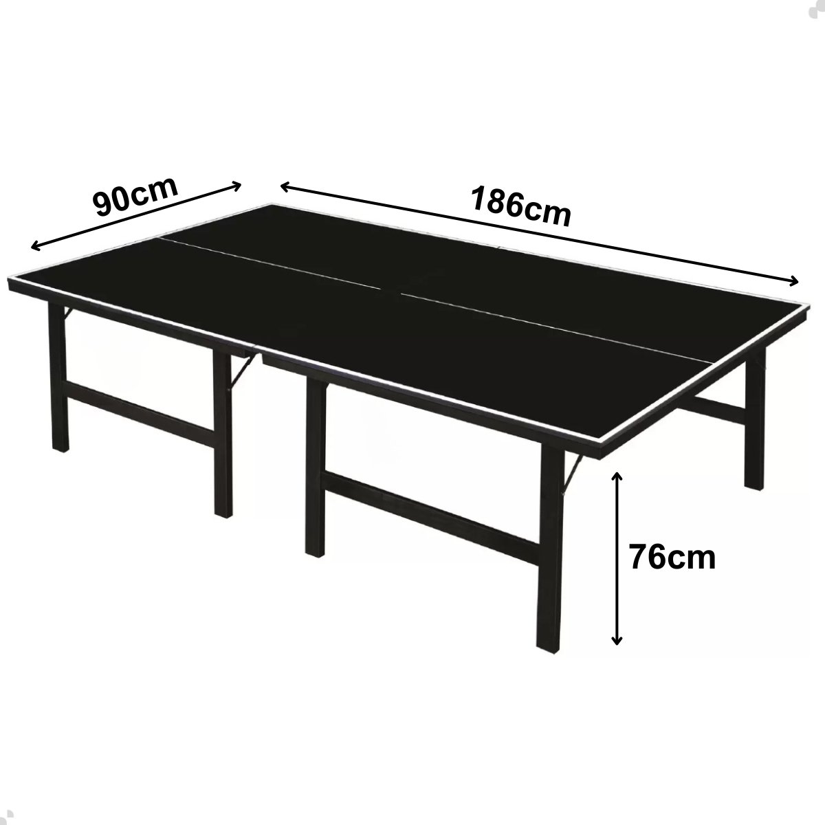 Kit Tenis de Mesa de Ping Pong Juvenil 15mm Mdf Sports Mania - Preto - 3