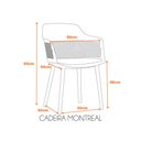 Ver imagem 5 de Cadeira Montreal - Marrom Capuccino fratini