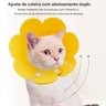 Colar Ellizabetano Cirurgia Gato Pet Caes Cone Ajustavel Dobravel Confortavel Anti Lambida Recuperaç - 9