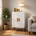 Ver imagem 1 de Organizador Cali Mdp Prateleiras Removíveis 4 Pes Madeira 72cm:branco