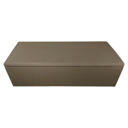 Calçadeira Recamier Baú Casal Queen 160cm Eva Suede Capuccino - DS Estofados - 2