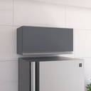 Ver imagem 2 de Armário Aéreo Geladeira/lavanderia Cinza 0,60 Andréia Multiuso Mabi Aereo