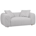 Ver imagem 2 de Sofá Living 3 Lugares 180cm Sumiê Bouclé Cinza Claro - Nexta Casa