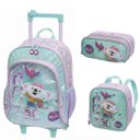 Ver imagem 1 de Mochila Infantil com Rodinhas Lilica Ripilica Vem com a Gente com Lancheira e Estojo - Lilás