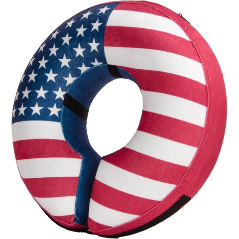 Bencmate Coleira Inflável Protetora para Pets Bandeira (p)