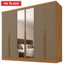 Ver imagem 5 de Guarda-roupa 100% Mdf 6 Portas 3 Gavetas com Espelhos Lisboa Yescasa