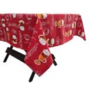 Ver imagem 3 de Toalha Mesa Oxford Estampado 1,50x1,50 4 Lugares Coffee