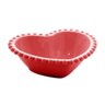 Conjunto 2 Bowls Coração Beads Vermelho Bon Gourmet Porcelana 19x15x6cm Elegantes para Mesa e Sobrem - 4