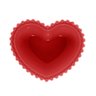 Conjunto 2 Bowls Coração Beads Vermelho Bon Gourmet Porcelana 19x15x6cm Elegantes para Mesa e Sobrem - 5
