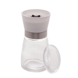 Moedor de Tempero Lyor Vidro com Tampa Branca 170ml - 7505 - 2