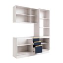Ver imagem 3 de Cozinha Compacta Celeste Kappesberg 100% Mdf Branco/azul 190cm