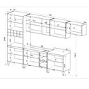 Ver imagem 4 de Cozinha Modulada Completa Araucária Quiditá 7 Peças Marrom Off White