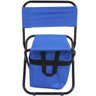 Cadeira Banco Banqueta Pesca Camping Praia com Bolsa Dobrável Azul Importway IWCPCB-001 - 4