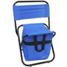 Cadeira Banco Banqueta Pesca Camping Praia com Bolsa Dobrável Azul Importway IWCPCB-001 - 6