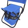Cadeira Banco Banqueta Pesca Camping Praia com Bolsa Dobrável Azul Importway IWCPCB-001 - 3