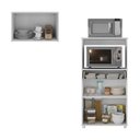Ver imagem 4 de Kit Armário de Cozinha 2 Portas com Balcão Multiuso Multimóveis Mp2238 Branco