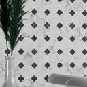 Ver imagem 2 de Papel De Parede 3d Mosaico De Mármore Pedra Aspecto Autocolante