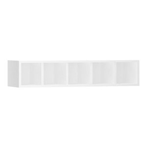 Nicho Garrafeiro Horizontal 90cm 5 Garrafas Pérola Branco