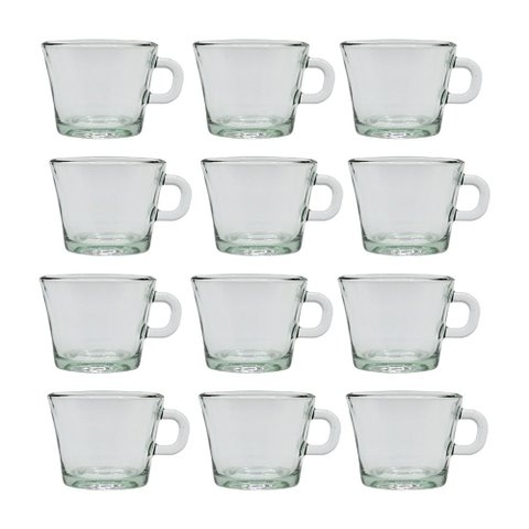 Conjunto 12 Xícaras Café Chá Tango Vidro Class Home 187ml