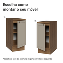 Ver imagem 7 de Balcão de Cozinha 35 cm 1 Porta Rustic/Crema Vik Madesa