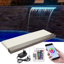 Ver imagem 1 de Cascata para Piscina 160cm de Embutir com Iluminação Led RGB e Controlador WiFi