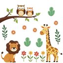 Ver imagem 1 de Adesivo de Parede Decorativo Infantil Safari no Jardim
