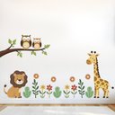 Ver imagem 2 de Adesivo de Parede Decorativo Infantil Safari no Jardim