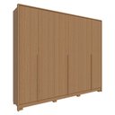 Ver imagem 1 de Guarda Roupa New Guarapari com 6 Portas e 6 Gavetas Móveis Rimo Carvalho/carvalho
