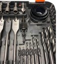 Ver mais imagens de Jogo de Brocas e Bits 100 Peças para Madeira Metal Alvenaria com Maleta Completa