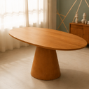 Ver imagem 2 de Mesa de Jantar Oval 130x70cm - Freijó
