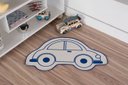 Ver imagem 1 de Tapete Infantil Natural Formato de Carro Azul 48X79CM