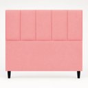 Ver imagem 5 de Cabeceira Classic Casal 140cm para Quarto Cama Decorativa Moderna Elegante Suede Rosê