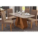 Ver imagem 6 de Cadeira Sala de Jantar Nicole Kit 6 Un Savana/Suede Joli - Cimol