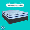Ver imagem 4 de Cama Box + Colchão Casal Molas Ensacadas Blue Paropas