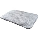 Ver imagem 1 de Tapete Pet Térmico Autoaquecível para Cães e Gatos Pelúcia Flanela 50x40cm Cinza Cama Colchonete