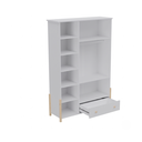 Ver imagem 4 de Guarda-Roupa Infantil 3 Portas 1 Gaveta em MDF Arredus Branco