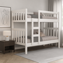 Ver imagem 6 de Beliche Solteiro Branco Mdf Resistente e Funcional Jasper