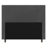 Cabeceira Cama Box Solteiro Ferrara 90cm Suede Cinza - Desk Design - 3