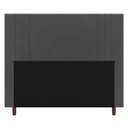 Ver imagem 3 de Cabeceira Cama Box Solteiro Ferrara 90cm Suede Cinza - Desk Design
