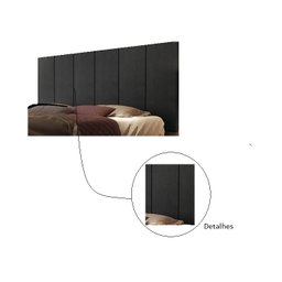 Cabeceira Cama Box Solteiro 0,88 Flora:preto - 3