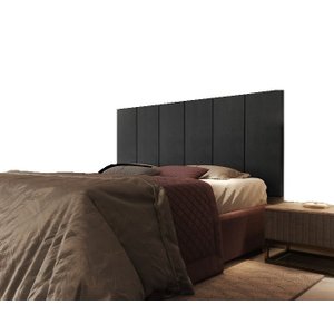 Cabeceira Cama Box Solteiro 0,88 Flora:preto