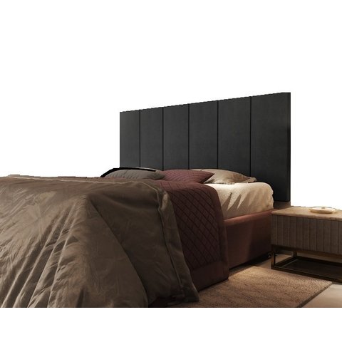 Cabeceira Cama Box Solteiro 0,88 Flora:preto