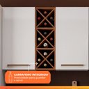 Ver imagem 7 de Armário de Cozinha Completa com Adega 9 Portas 3 Gavetas Favorita Branco/Nature