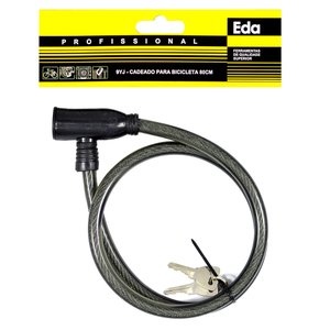 Trava Cadeado para Bicicleta C/chave 80cm Eda 9yj
