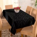 Ver imagem 1 de Toalha de Mesa Jantar 8 Lugares Jacquard 2,50x1,40m Preto