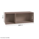 Ver imagem 4 de Módulo Ponte Casal para Guarda Roupa 100% Mdf 3 Portas Orion Cabecasa Madeiraoriginals