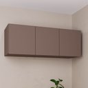 Ver imagem 1 de Módulo Planejado Ponte Casal para Guarda Roupa 100% MDF 3 Portas Orion CabeCasa MadeiraOriginals Marrom/Mocha